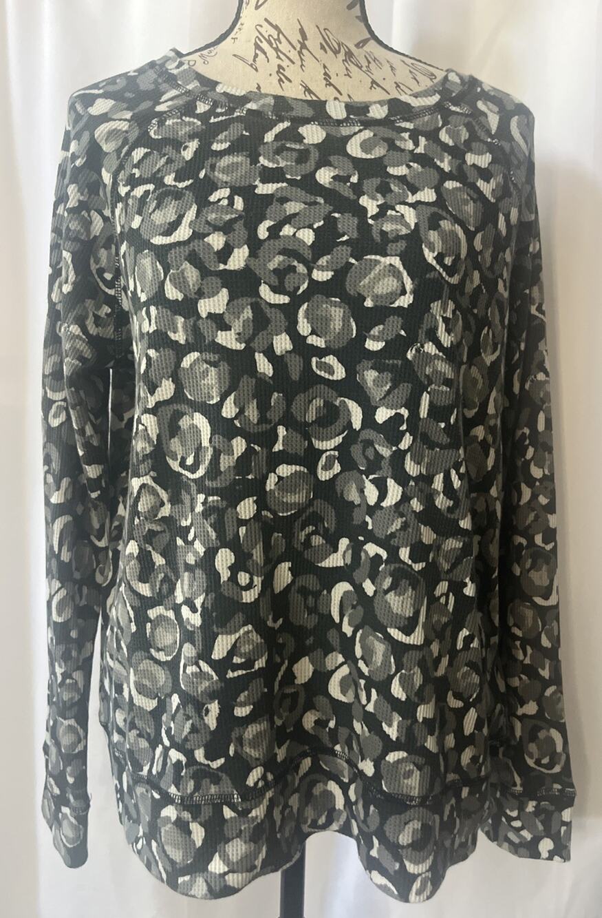 Karen Scott Sport Long Sleeve Pullover Thermal Top Women’s Medium